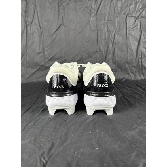 Nike Alpha Huarache Elite 4 Low Baseball Cleats Shoes Men 11.5 React Black White - Picture 7 of 10